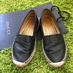 100% Authentic Gucci black espadrille